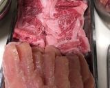 肉豆腐（牛＆鶏むね肉）作り方1写真