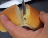 ハロウィン♪おばけのロールパンサンド♪作り方3写真