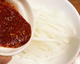 3分|大根の甘辛和え★食べ比べ★무생채作り方4写真