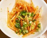 3分|大根の甘辛和え★食べ比べ★무생채作り方5写真