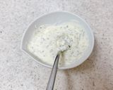 柿と梨のミントヨーグルトサラダ作り方1写真