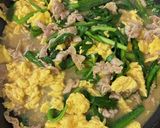 餡でとろ〜り♪豚肉入りのスタミナニラ玉作り方7写真