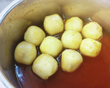 カボチャとさといものめんつゆ煮。作り方5写真