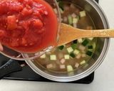 調理実習　野菜たっぷりミネストローネ作り方10写真