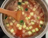 調理実習　野菜たっぷりミネストローネ作り方11写真