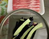 ナスの豚バラ巻き♪作り方1写真