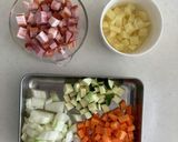 調理実習　野菜たっぷりミネストローネ作り方6写真