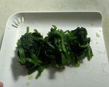 ほうれん草とベーコンの炒め物作り方1写真