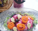 ハロウィンに☆紫大根のブルーベリーサラダ作り方9写真
