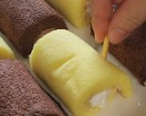ハロウィンに♪ロールケーキでモンスター♪作り方1写真