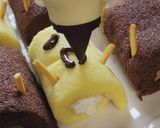 ハロウィンに♪ロールケーキでモンスター♪作り方5写真