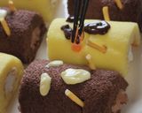 ハロウィンに♪ロールケーキでモンスター♪作り方6写真
