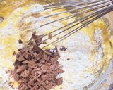 紙型15cmでチョコバナナシフォンケーキ作り方10写真