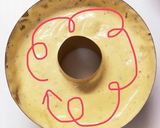 紙型15cmでチョコバナナシフォンケーキ作り方15写真