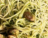 春菊ジェノベーゼパスタ作り方4写真