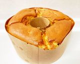 紙型15cmでチョコバナナシフォンケーキ作り方18写真