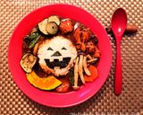 ハロウィンにスープカレー⭐秋野菜たっぷり作り方6写真