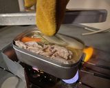 固形燃料で山ごはん！キムチ鍋！作り方4写真