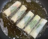 大葉＊ハム＊チーズのミニ春巻き♪作り方3写真
