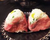 生ハムチーズパセリのパリおにぎり作り方3写真