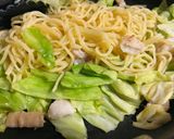 塩こんぶで簡単!ホルモン塩焼きそば作り方5写真