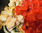 トマト缶活用●鶏肉のトマト缶ソテー作り方2写真