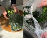 ほうれん草と卵の 胡麻マヨサラダ作り方1写真