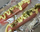 カニ風カニカマのマヨ焼き&豚味噌焼き弁当作り方1写真