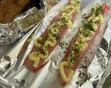 カニ風カニカマのマヨ焼き&豚味噌焼き弁当作り方2写真