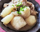 あったまろ〜♡里芋と牛肉の生姜スープ煮作り方6写真
