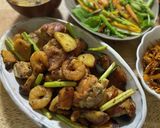 かぼちゃきのこの鶏肉照り焼き作り方5写真