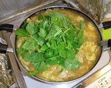 たっぷり三つ葉のかき玉親子丼作り方9写真