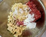 高野豆腐をつなぎに◎れんこん豚ハンバーグ作り方3写真