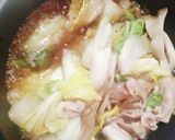 白菜と豚肉のあんかけ丼★舞茸入り★ランチ作り方3写真