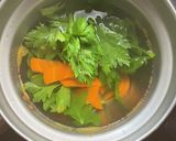 香りのいいセロリの味噌汁作り方2写真