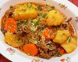韓国風♡ピリ辛肉じゃが♪作り方7写真