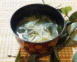 切り干し大根とわかめの味噌汁作り方3写真