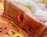 チーズとハムとレタスの焼きサンドイッチ作り方3写真