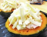 器ごと食べる坊っちゃんカボチャグラタン作り方11写真