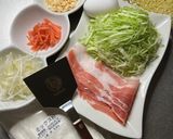 フライパンで広島風お好み焼き作り方1写真