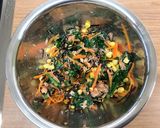 【大崎市】ほうれん草ののり酢あえ【給食】作り方3写真