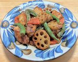 鶏もも肉と厚揚げとレンコンの中華炒め作り方8写真
