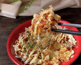 キャベツのおかず簡単お好み焼き風作り方4写真