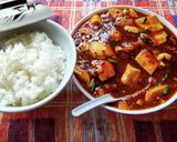 絹ごし豆腐と豚バラ肉の麻婆豆腐♪作り方3写真