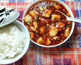 絹ごし豆腐と豚バラ肉の麻婆豆腐♪作り方4写真