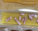 お手軽レンチンパスタ！作り方1写真