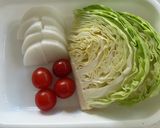 野菜たっぷり！フライパンホットサラダ作り方1写真