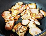 香ばしいベーコンと柿のあまじょっぱサラダ作り方1写真