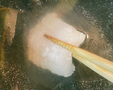 昆布だし・湯引きハモ〜いかの塩辛のっけ〜作り方5写真