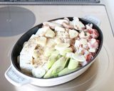 詰めて煮るだけ！簡単美味しい【塩肉豆腐】作り方4写真